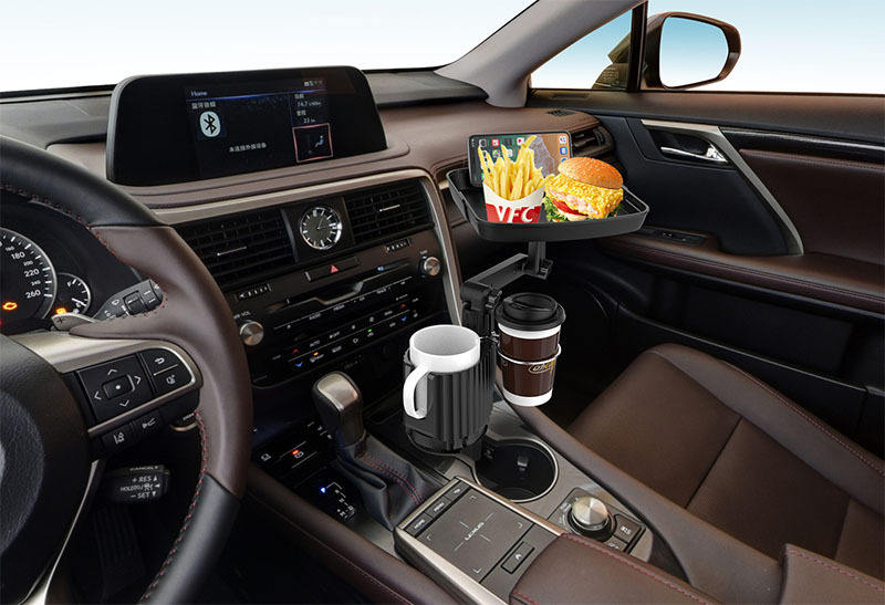 Car Phone Holder Cup Holder Expander Adapter - Universal Mobile Mount Tray